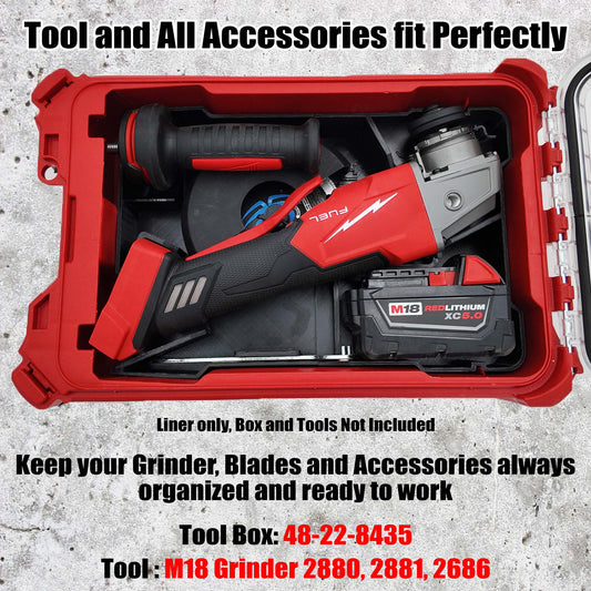 M18 Grinder Organizer for Milwaukee Compact Packout