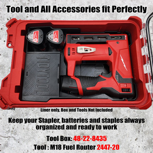 M12 Crown Stapler Organizer for Milwaukee Compact Packout