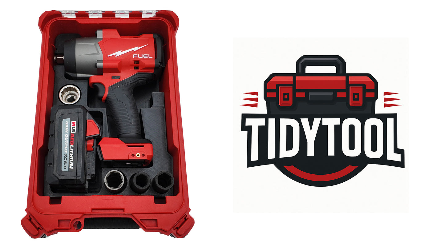 M18 Fuel High Torque Impact Wrench Organizer for Milwaukee Compact Packout