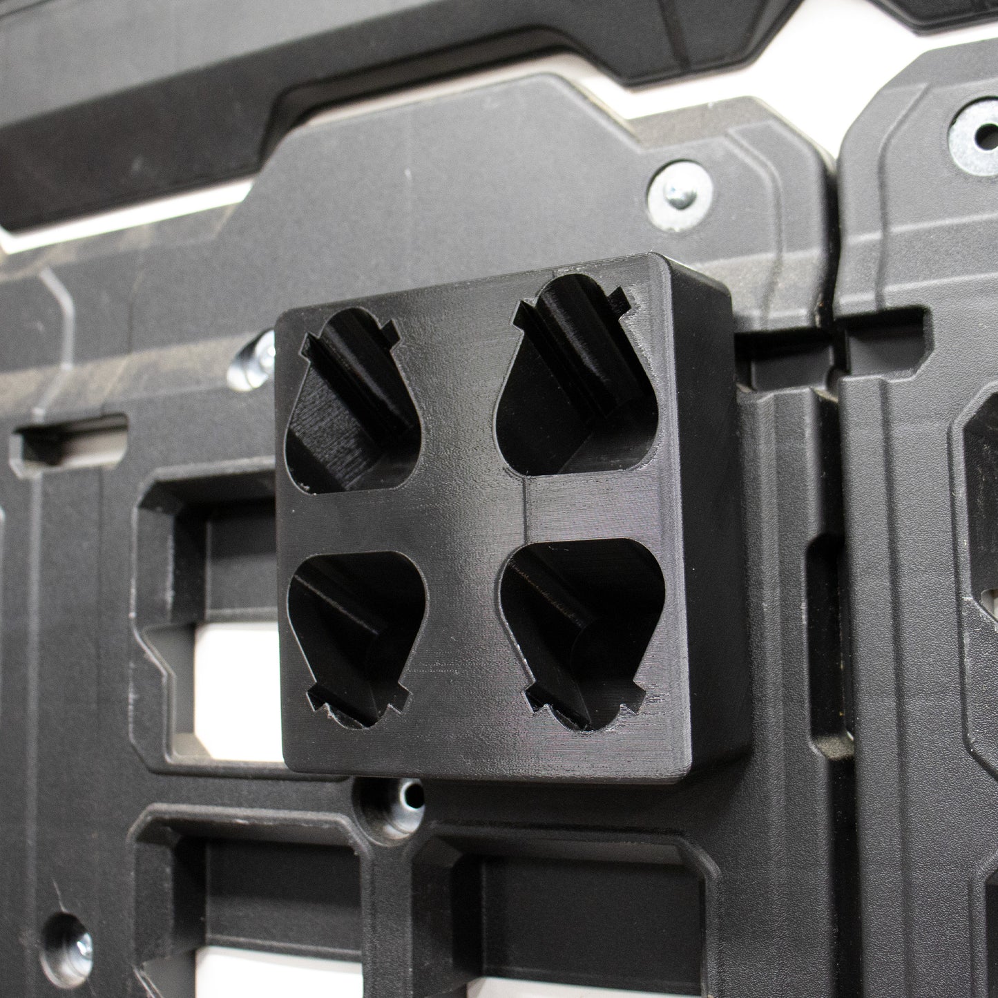 Packout Wall M12 Battery Holder Quad Mount (Large and Small Batteries)