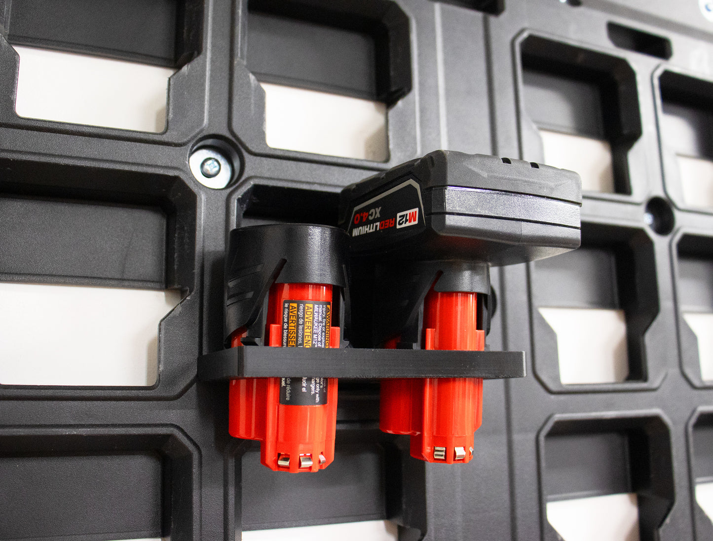 Packout Wall M12 Dual Battery Mount