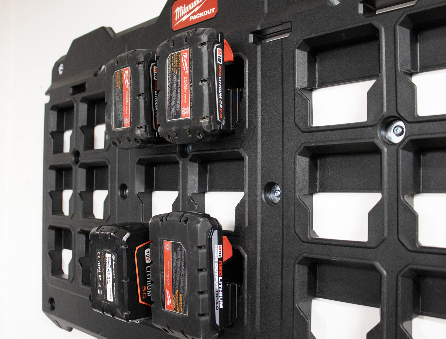 Packout Wall M18 Battery Mount Pack Of 2